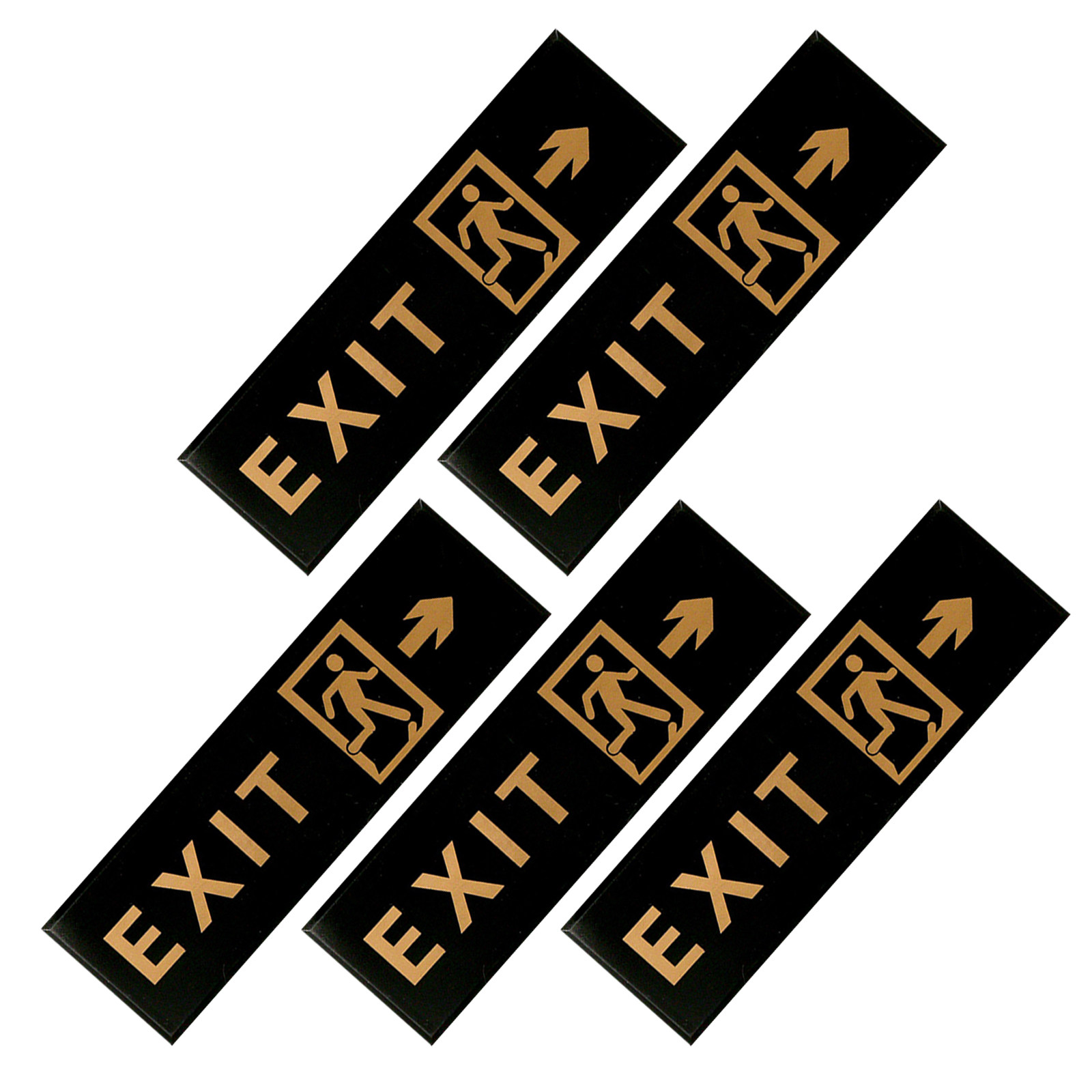 5Pcs Exit Sign Self Adhesive A - Emergency Exit Sign recension och pris