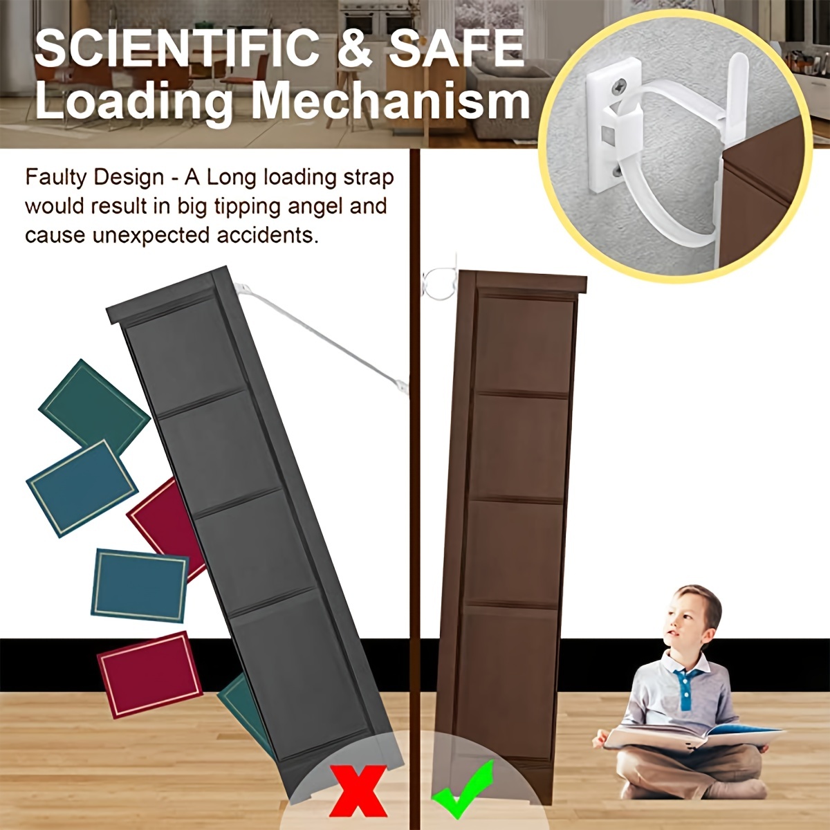 Furniture Anchors Upgraded Fur - Earthquake Anchor Strap recension och pris