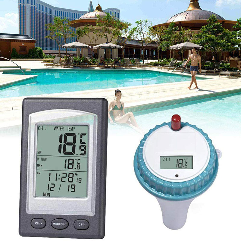 Digtal Swimming Pool Thermomet - Pool Alarm Float recension och pris