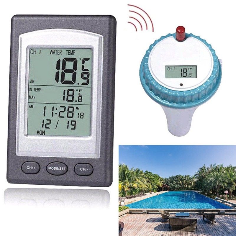 Digtal Swimming Pool Thermomet - Pool Alarm Float recension och pris
