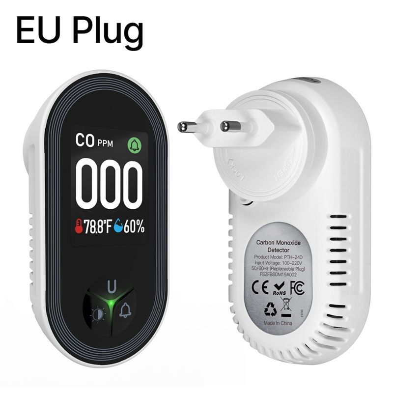Built-In CO Monitor Alarm Soun - Co Detector Plug recension och pris