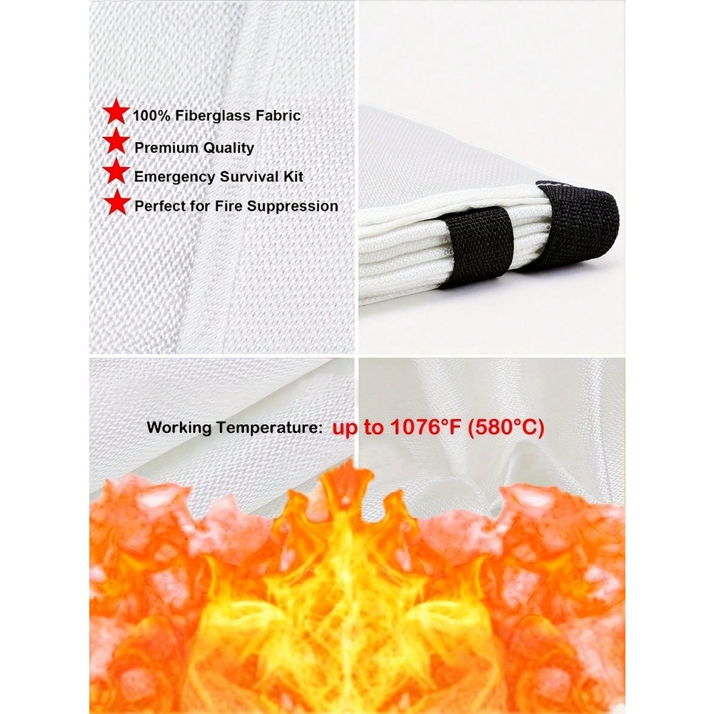 Fire Blanket 39.37 X 39.37 Inc - Fire Blanket Kitchen recension och pris