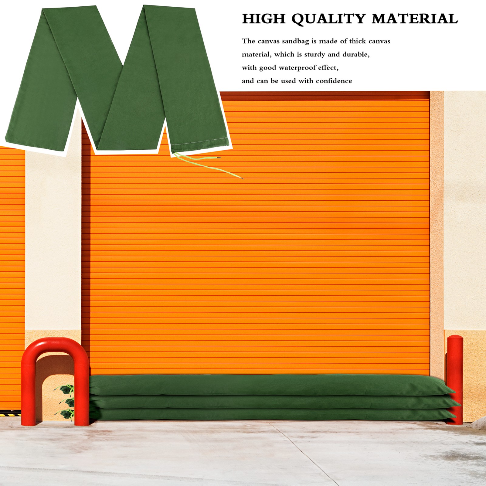 Sandbag Long Sandbag Green Can - Flood Barrier Bag recension och pris