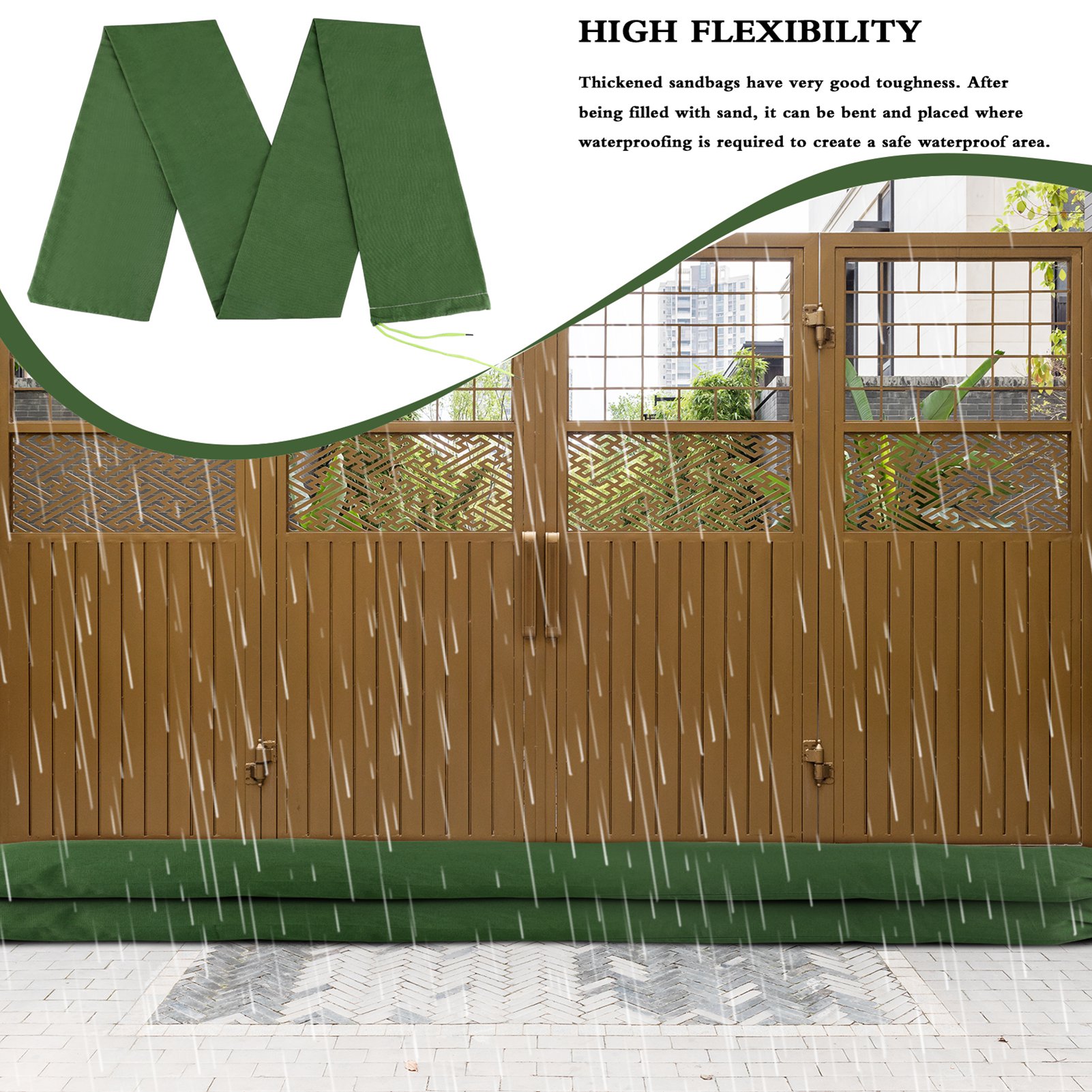 Sandbag Long Sandbag Green Can - Flood Barrier Bag recension och pris
