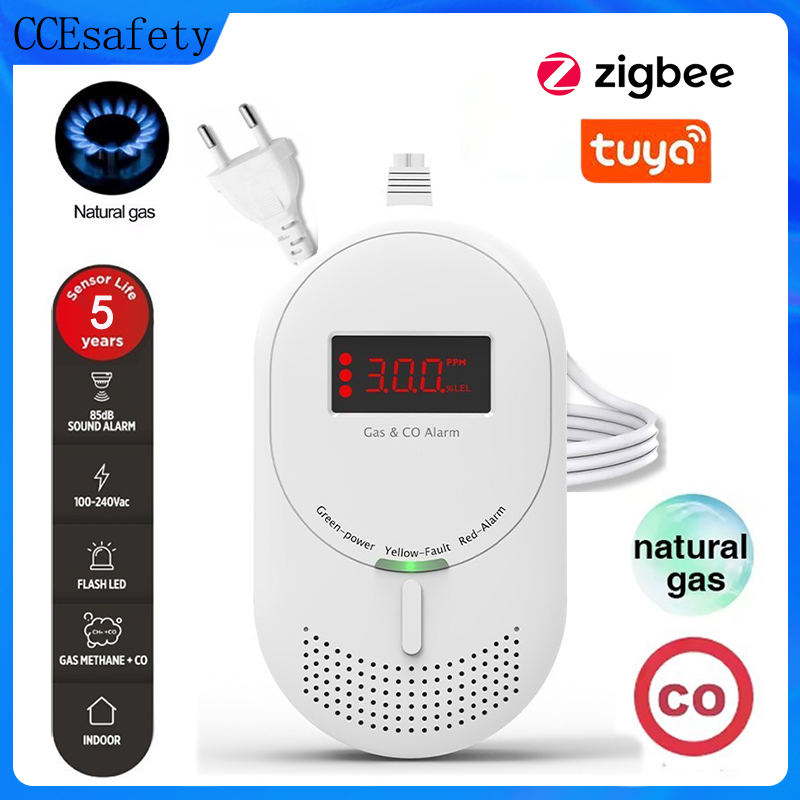 CCEsafety Zigbee Tuya Gas CO D - Co Detector Plug recension och pris