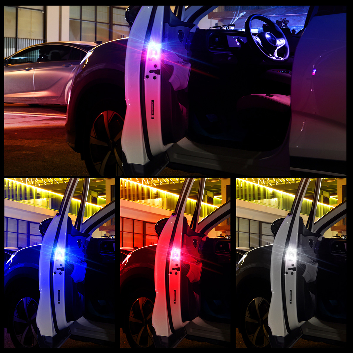 1/2pcs Car Door LED Strobe War - Emergency Exit Sign recension och pris