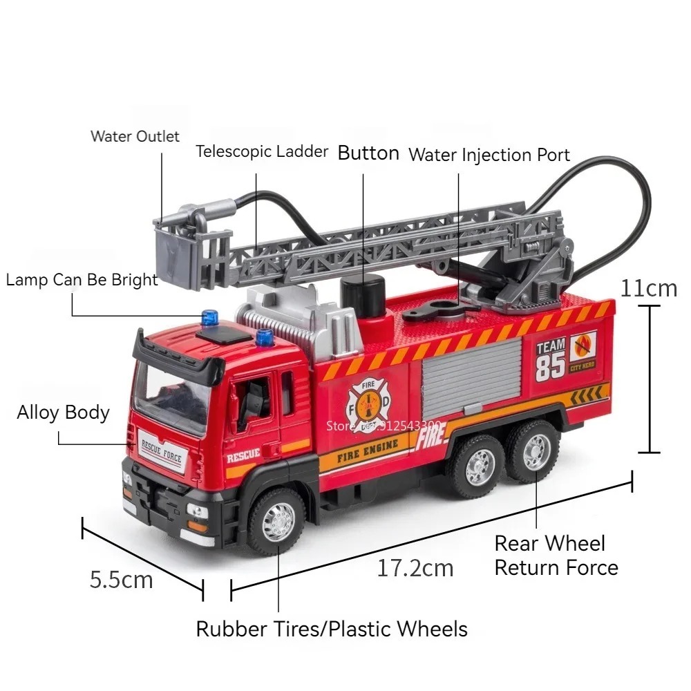 1:32 Scale Water Spray Fire Tr - Fire Escape Ladder recension och pris