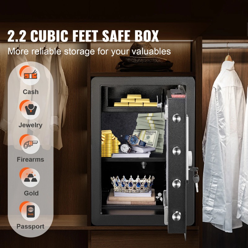SucceBuy Electric Safe 2.2/1.8 - Fire Safe Document recension och pris