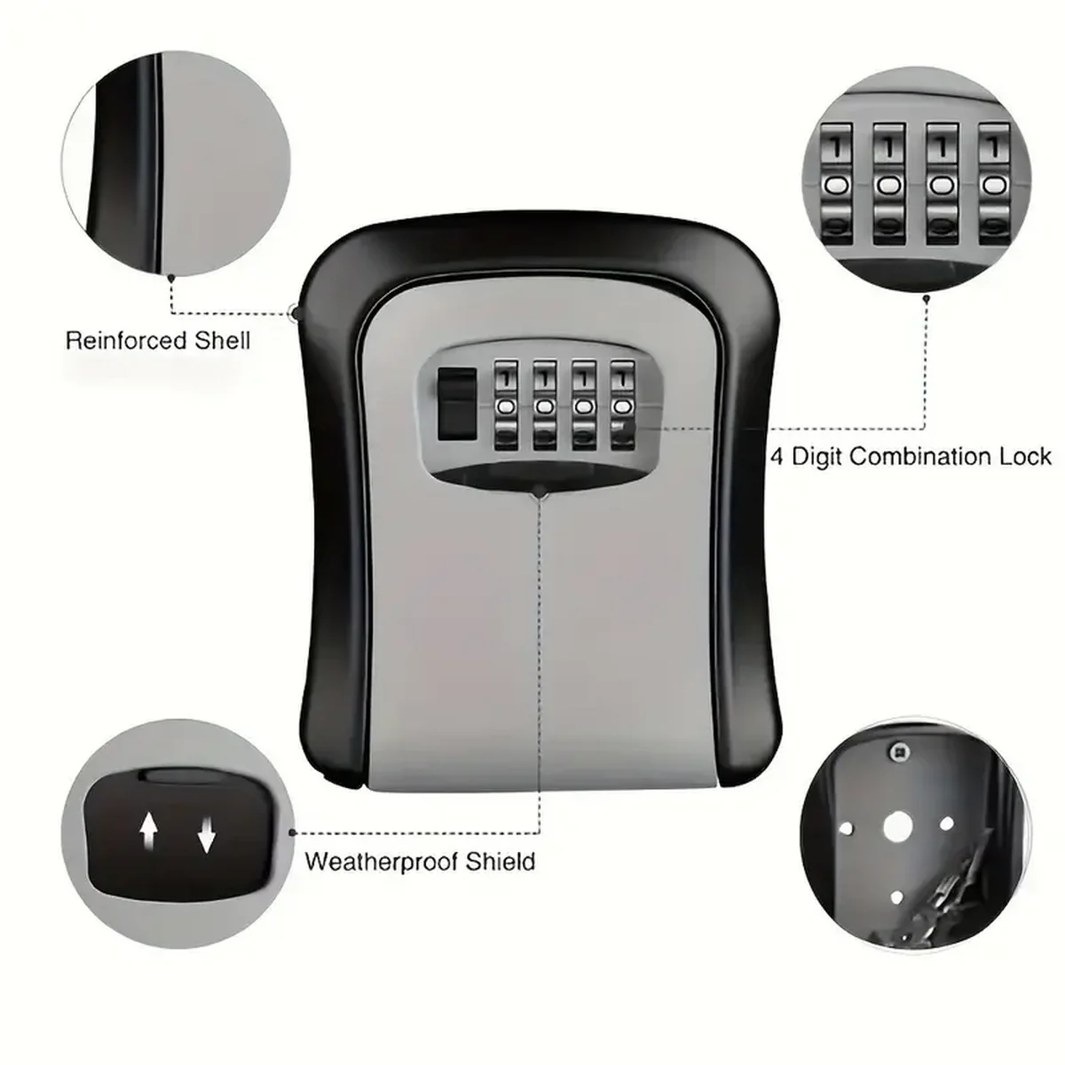 Waterproof Portable Combinatio - Lockbox Key Secure recension och pris