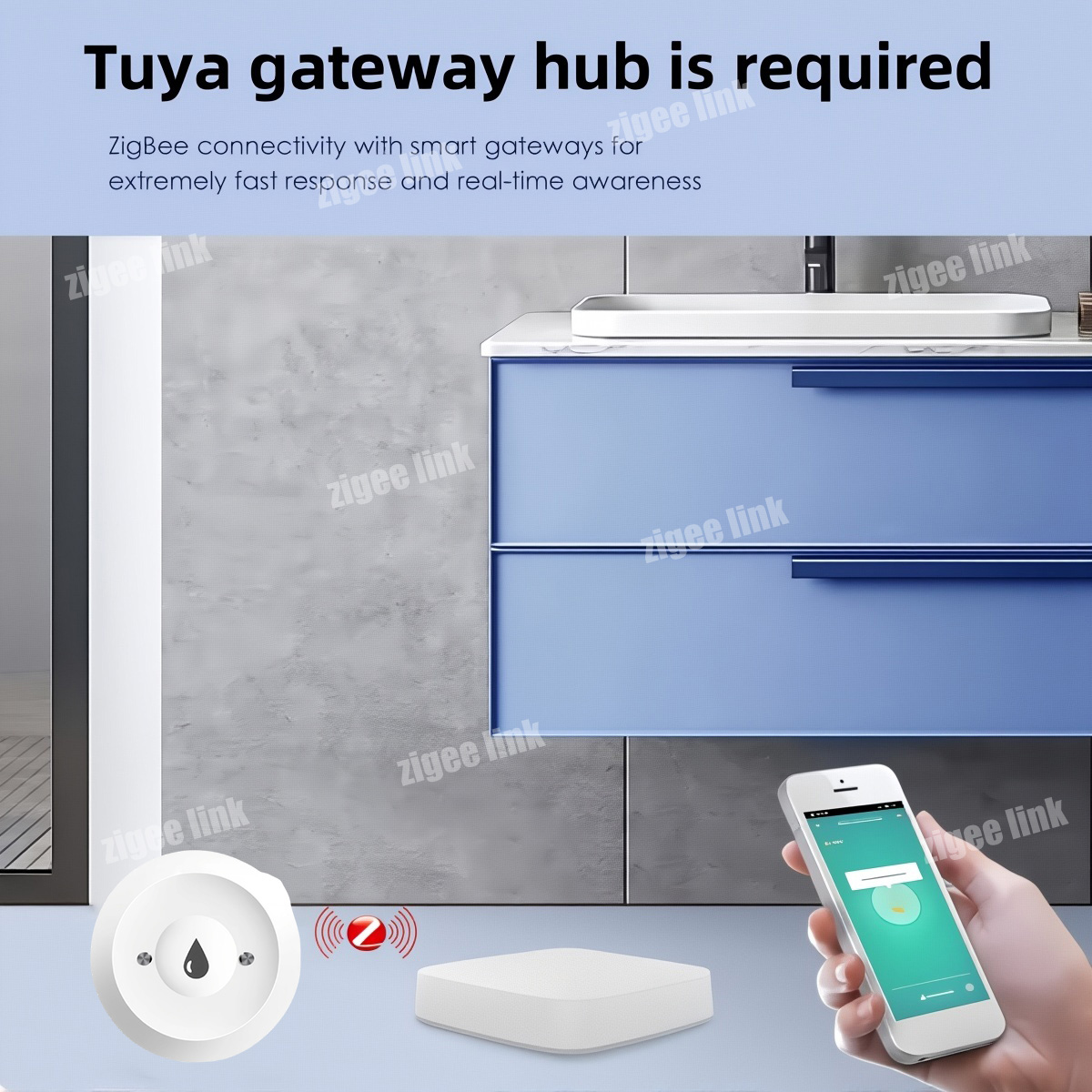 ZigBee 3.0 Water Sensor Smart  - Water Alarm Sensor recension och pris