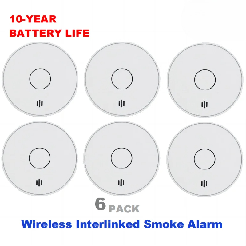 Wireless Interlinked Smoke Ala - Smoke Detector Interconnected recension och pris