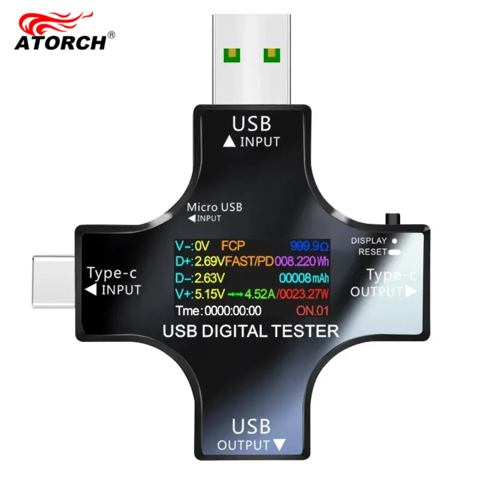 USB Tester DC Type-C PD Digita - Co Detector Plug recension och pris