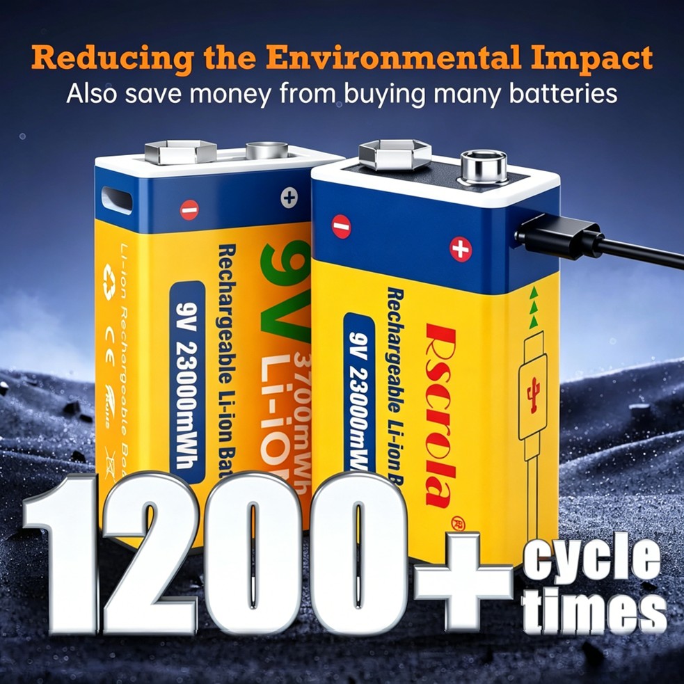 Rechargeable 9V Battery, 23600 - Smoke Detector Interconnected recension och pris