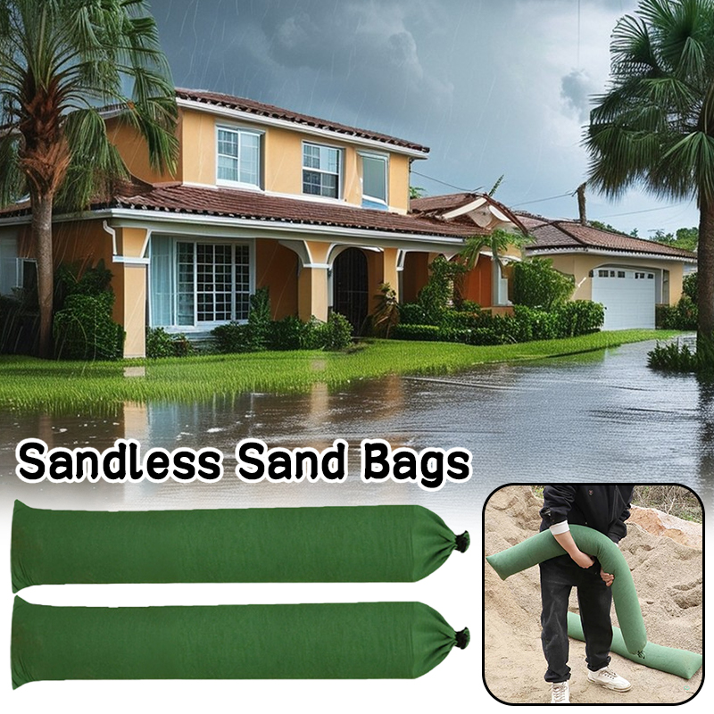 2 Pcs Sandless Sand Bags Anti  - Flood Barrier Bag recension och pris