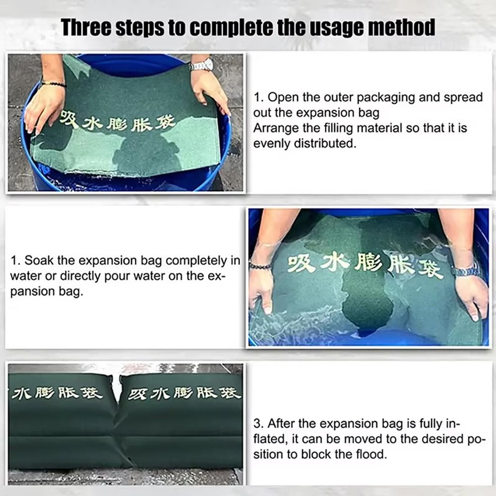 1Pcs Reusable Water Absorbent  - Flood Barrier Bag recension och pris