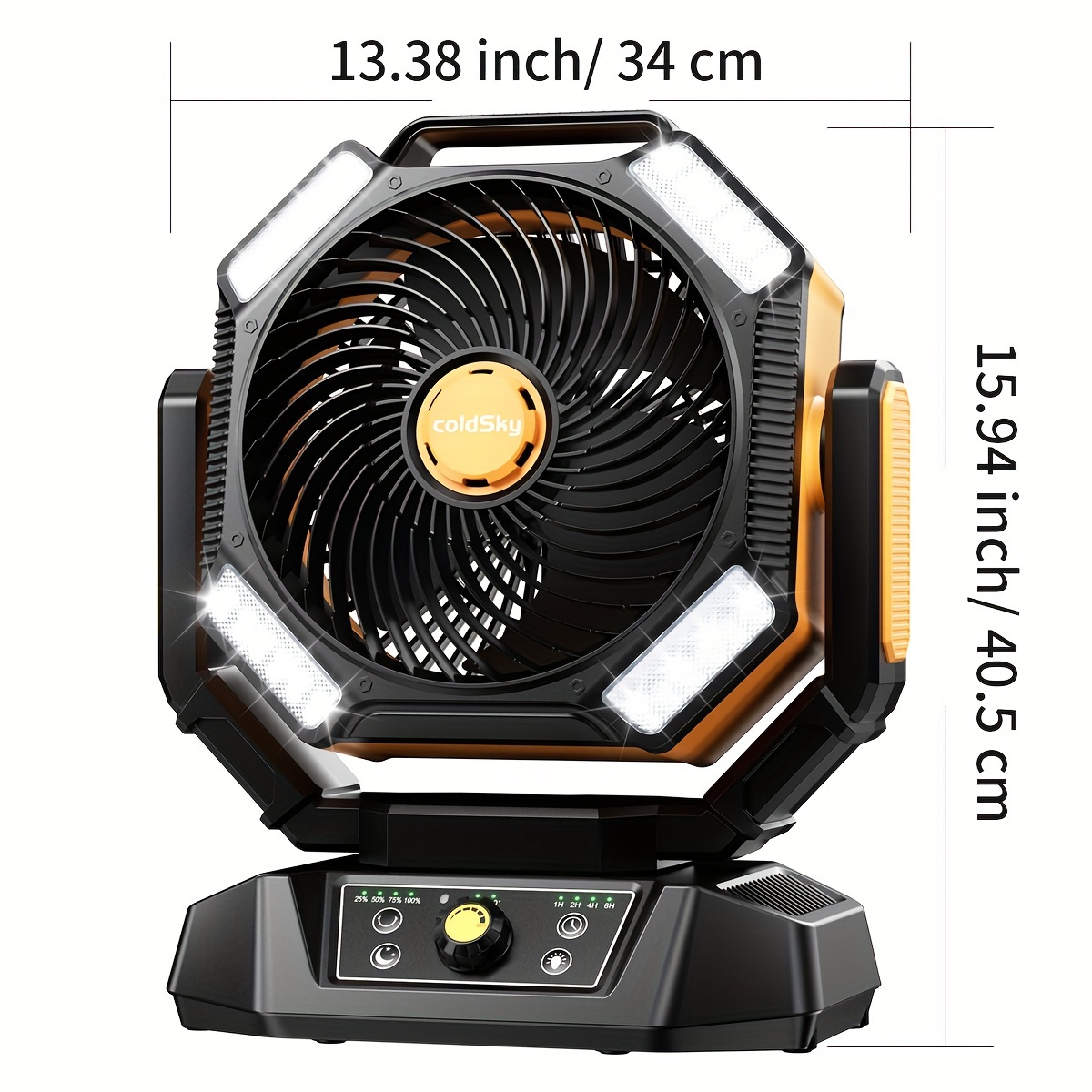 coldSky  Camping Fan, Battery  - Power Outage Light recension och pris