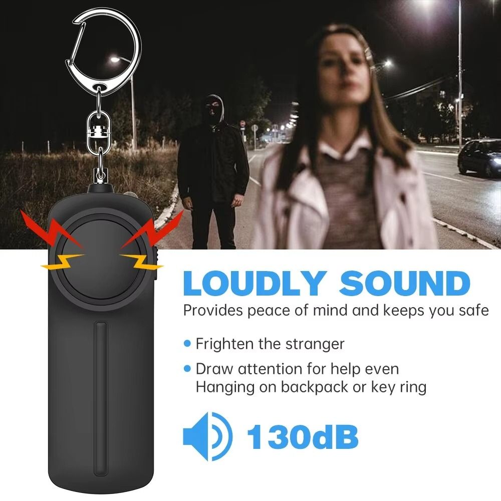 130dB Loud Personal Security A - Personal Alarm Keychain recension och pris