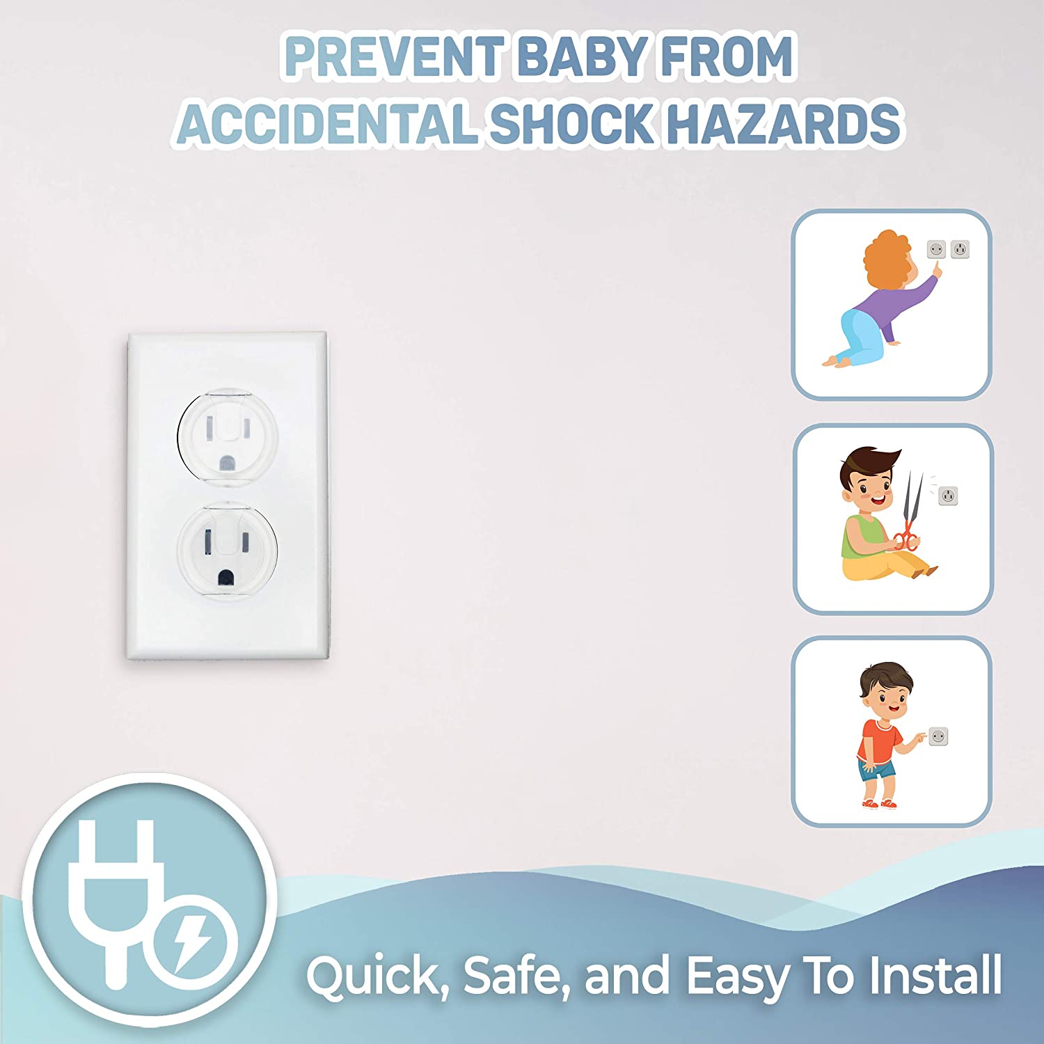 10pcs Outlet Covers, American  - Outlet Cover Baby recension och pris