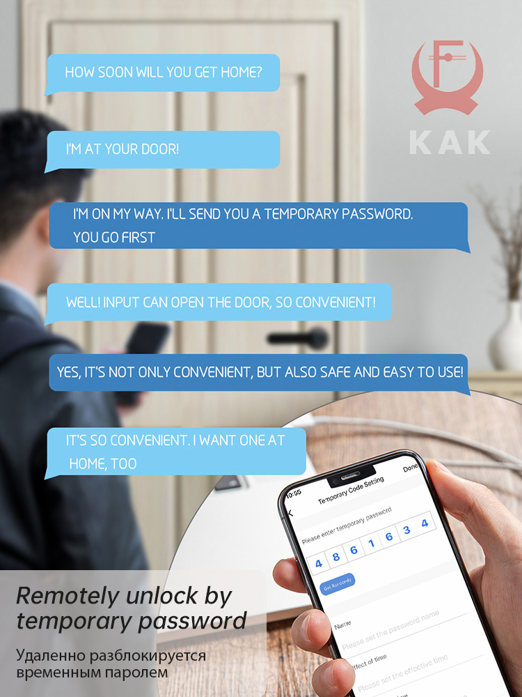 KAK Smart Fingerprint Door Loc - Security Chain Door recension och pris