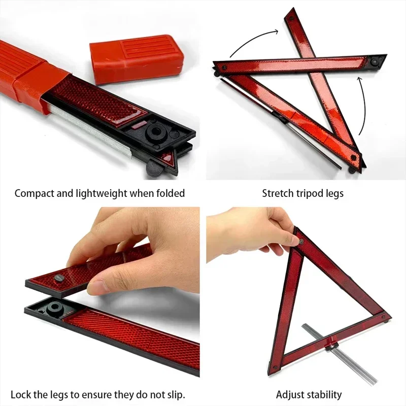 Car Triangle Reflective Tripod - Emergency Exit Sign recension och pris