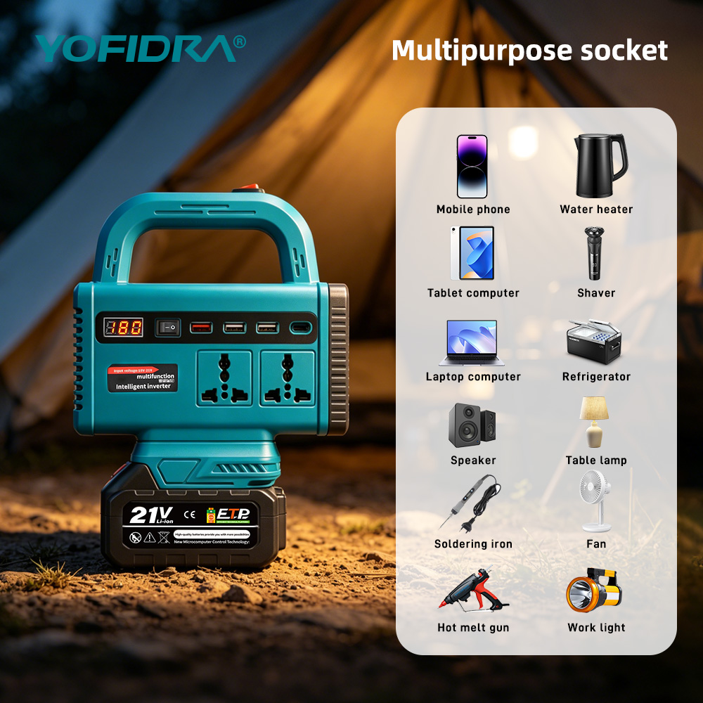 YOFIDRA 220V Portable Power In - Power Outage Light recension och pris