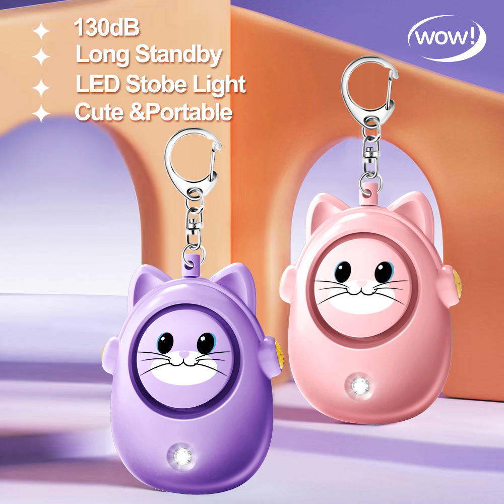 H8 2024 New Cute Cat Personal  - Personal Alarm Keychain recension och pris