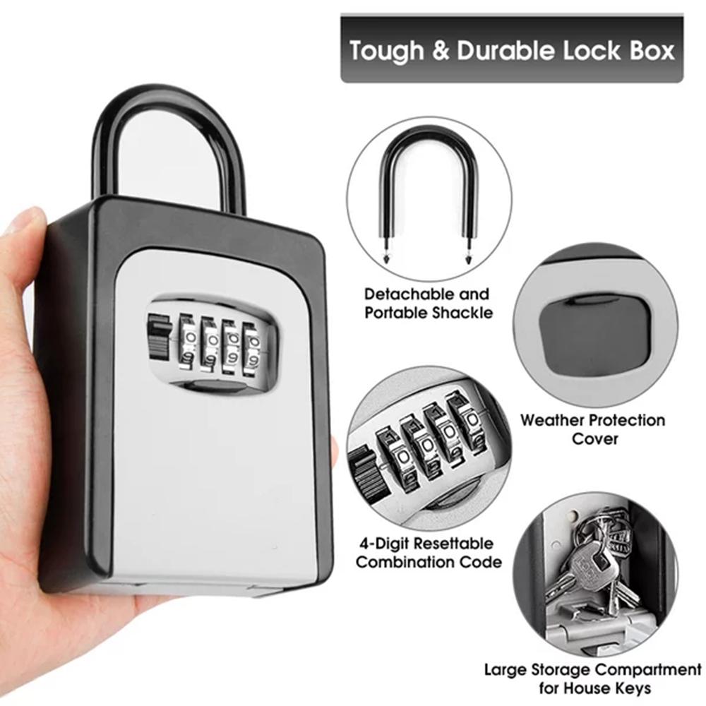 Wall-Mounted Key Storage Box P - Lockbox Key Secure recension och pris