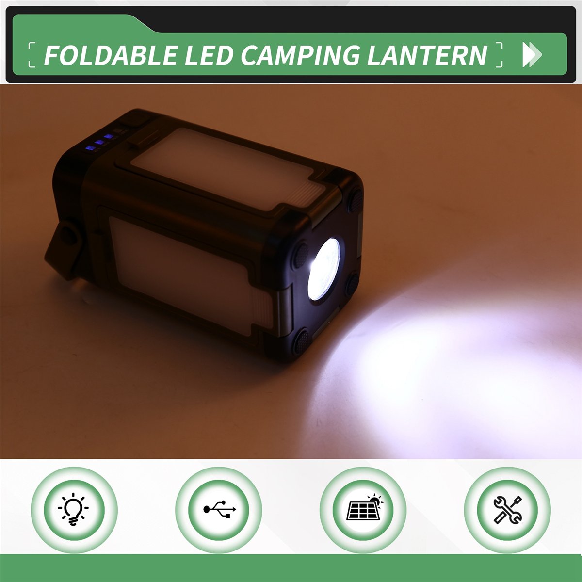 X08A Foldable LED Camping Lant - Power Outage Light recension och pris