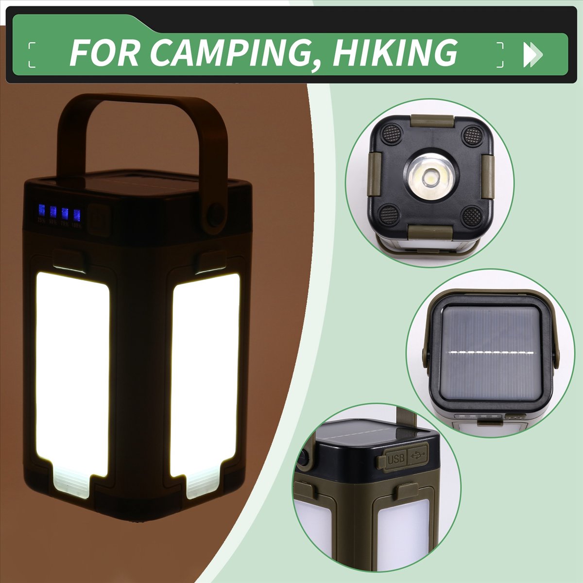 X08A Foldable LED Camping Lant - Power Outage Light recension och pris