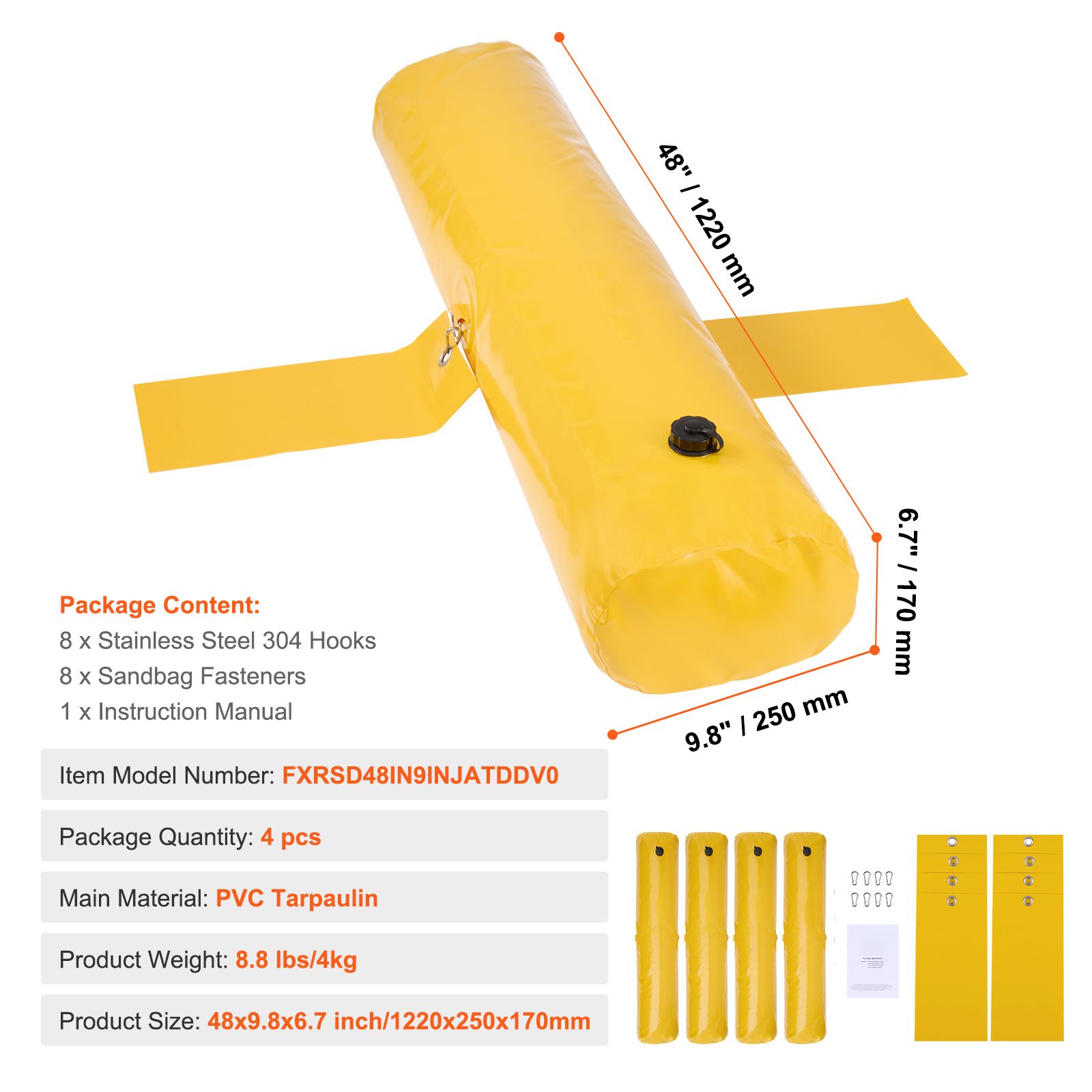 Flood Barriers, Sandbag Altern - Flood Barrier Bag recension och pris