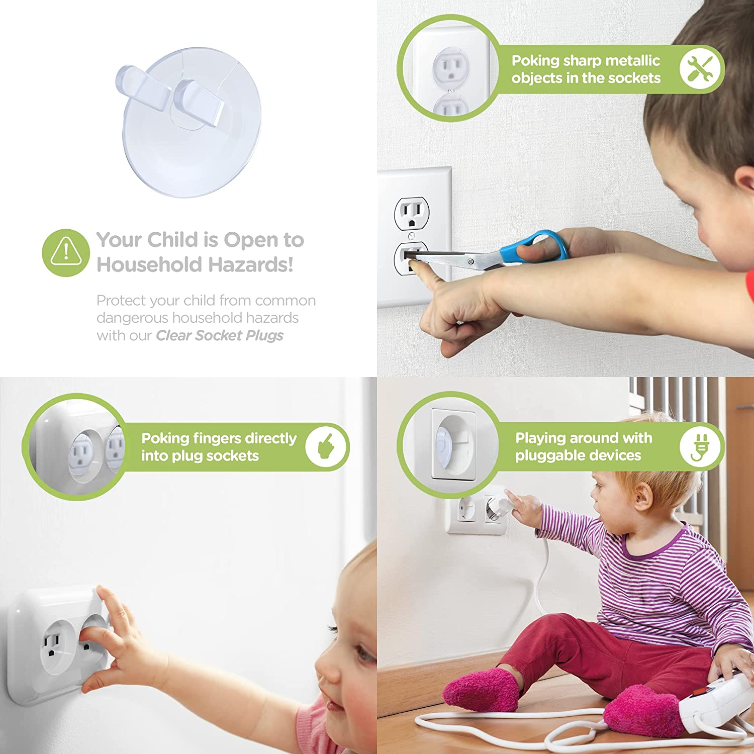 10pcs Outlet Covers, American  - Outlet Cover Baby recension och pris