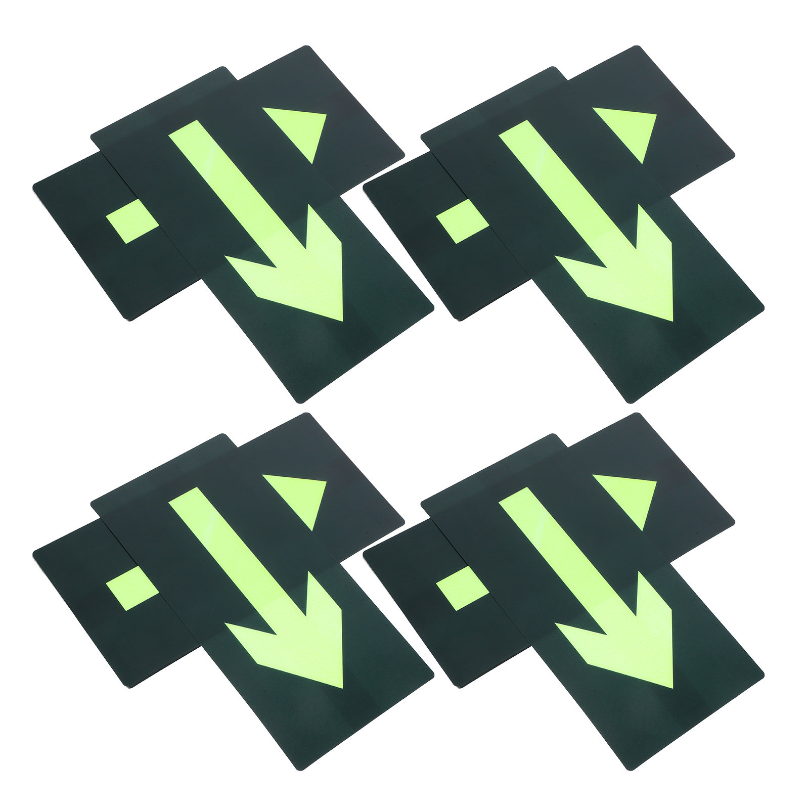 8Pcs Glow in The Dark Waterpro - Emergency Exit Sign recension och pris