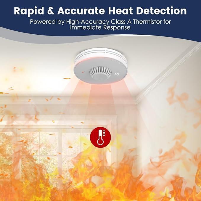 Wireless Interlinked Smoke and - Smoke Detector Interconnected recension och pris